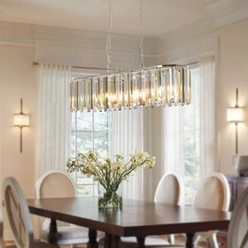 Simplie Fun | Modern Oval Crystal ceiling chandelier Luxury Home Decor Light Fixture,商家Premium Outlets,价格¥1647