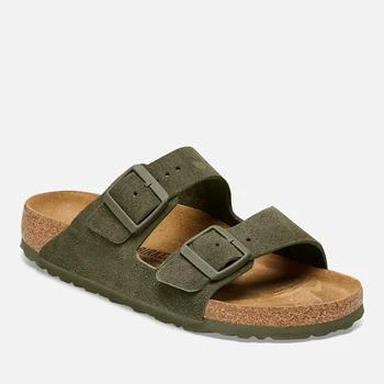 推荐Birkenstock Women's Arizona Slim-Fit Suede Double Strap Sandals商品