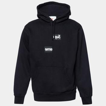 supreme卫衣, [二手商品] Supreme | Supreme x Comme des Garçons Black Terry Knit Split Logo Hoodie L商品图片 