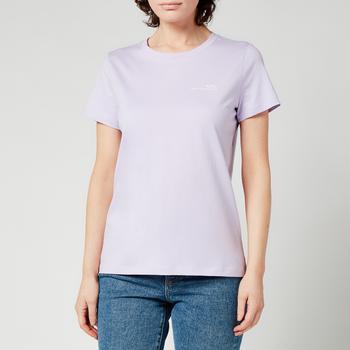 推荐A.P.C. Women's Small Logo T-Shirt - Violet商品