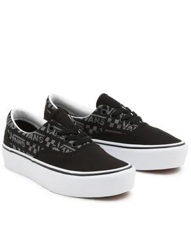 Vans | Vans Reflective Logo Era Platform in black/white商品图片,7.9折