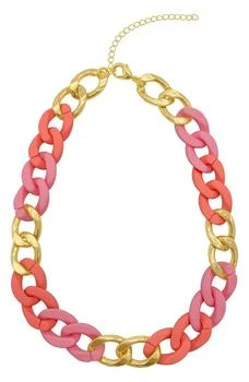 ADORNIA | Pink Curb Chain Necklace,商家Nordstrom Rack,价格¥150