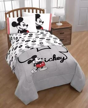 Disney | Mickey Mouse Jersey Classic 4-Pc. Twin Bed in a Bag,商家Macy's,价格¥471