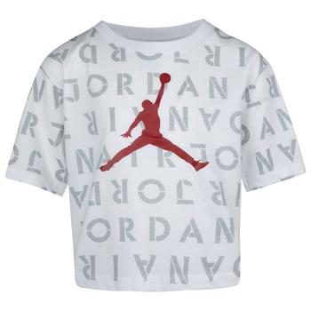 aj5, Jordan | Jordan AJ5 Toro All Over Print T-Shirt - Girls' Preschool商品图片 7.4折