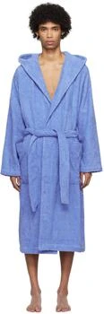 Tekla | Blue Hooded Bathrobe,商家Ssense US,价格¥2065