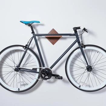 Mahogany Wooden Shelf Bike Rack