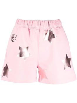 product star-patch track shorts - women image