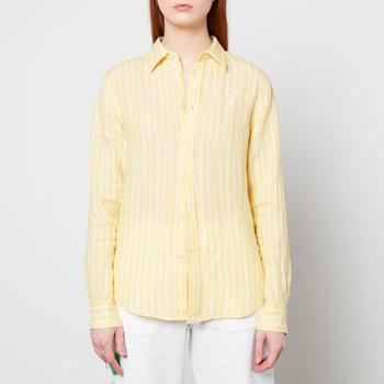 推荐Polo Ralph Lauren Women's Relaxed Shirt - 1178 Oasis Yellow/White商品