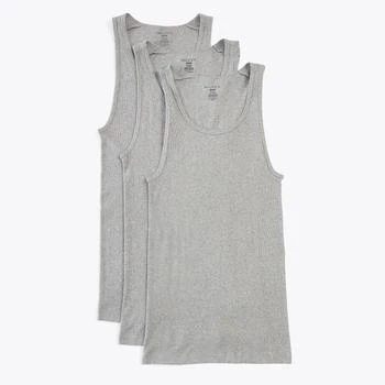 Nautica | Nautica Mens Ribbed Tanks, 3-Pack,商家Premium Outlets,价格¥127