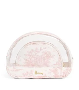 Harrods | Toile Cosmetic Bag (Set of 2) 