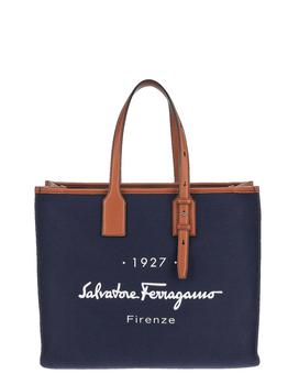 菲拉格慕包女包, Salvatore Ferragamo | Navy Tote Bag商品图片 额外7.5折, 满$250享9.7折, 满折, 额外七五折