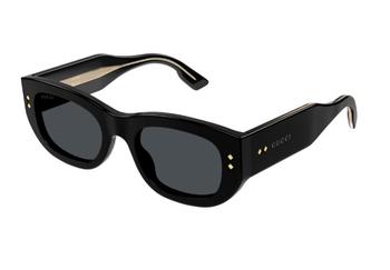 Gucci | Gucci Solid Grey Rectangular Ladies Sunglasses GG1215S 002 51商品图片,4.9折