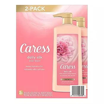 Caress | Caress Daily Silk Hydrating Body Wash, White Peach & Orange Blossom (25.4 fl. oz., 2 pk.),商家Sam's Club,价格¥82