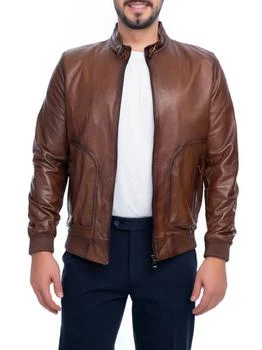 Vellapais | Leather Bomber Jacket,商家Saks OFF 5TH,价格¥1874