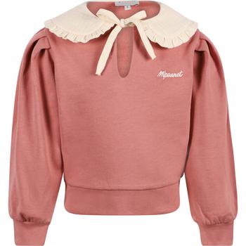 推荐Organic cotton collared sweatshirt in old pink商品