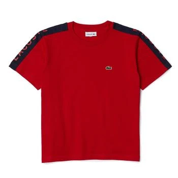 Lacoste | Red Monogram Logo Trim T-Shirt 7.4折