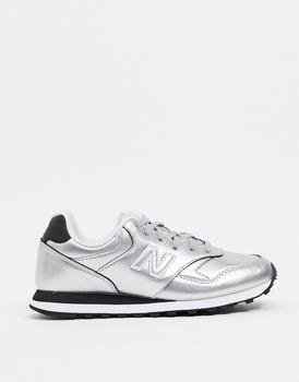 推荐New Balance 393 trainers in metallic silver商品