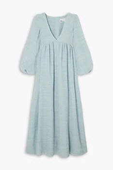 LISA MARIE FERNANDEZ | Carolyn linen-blend bouclé-gauze maxi dress,商家THE OUTNET US,价格¥1271