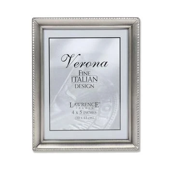 Lawrence Frames | Antique Pewter Picture Frame - Bead Border Design - 4" x 5",商家Macy's,价格¥142