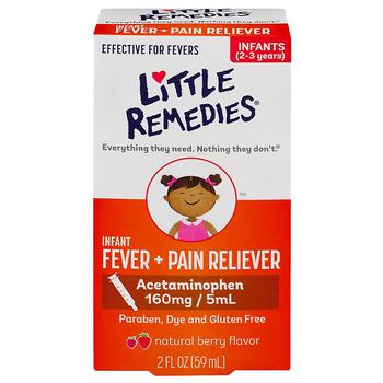 商品Infant Fever/Pain Reliever Acetaminophen, Dye-Free Berry,商家Walgreens,价格¥59图片