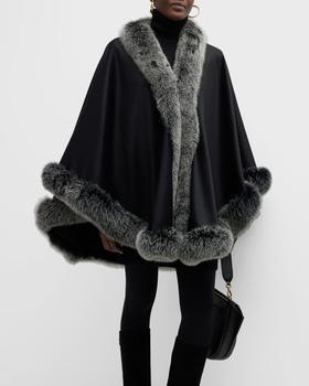 推荐Cashmere Cape w/ Fox Trim商品