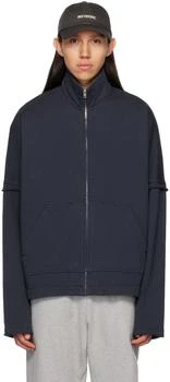 We11done | Navy High Neck Zip-Up Sweater 4.1折
