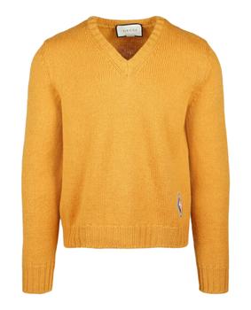 商品Gucci | V-Neck Patch Sweater,商家Maison Beyond,价格¥1772图片