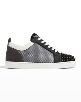 Christian Louboutin | Men's Louis Junior Spikes Orlato Flat Low-Top Sneakers商品图片,