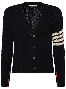 推荐4 Bar Aran Cable Knit Cardigan商品