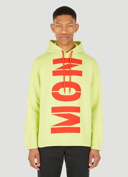 推荐Logo Print Hooded Sweatshirt in Yellow商品