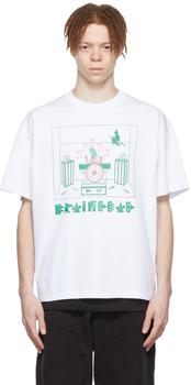 Brain Dead | White Cotton T-Shirt商品图片,独家减免邮费