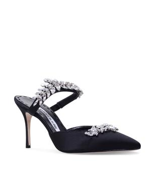 Manolo Blahnik直邮, Manolo Blahnik | Satin Lurum Mules 90商品图片 