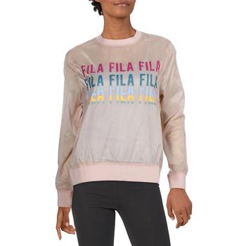 Fila | Fila Womens Sol Sheer Ribbed Trim Sweatshirt商品图片,5.5折×额外9折, 独家减免邮费, 额外九折