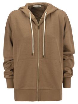 Max Mara | 'S Max Mara Nastro Zipped Drawstring Hoodie商品图片,