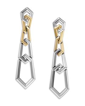 商品David Yurman | 18K Yellow Gold & Sterling Silver Carlyle Link Drop Earrings,商家Bloomingdale's,价格¥15741图片