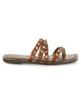 Sam Edelman | Eloise Studded Leather Slides商品图片,2.4折起