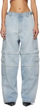 VTMNTS | Blue Faded Denim Cargo Pants 独家减免邮费