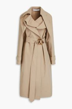 JW Anderson | Belted cotton-blend faille trench coat,商家THE OUTNET US,价格¥3909