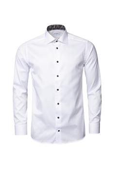 推荐White organic cotton signature twill shirt - slim fit商品