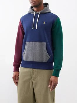 推荐Colour-block cotton-blend hoodie商品