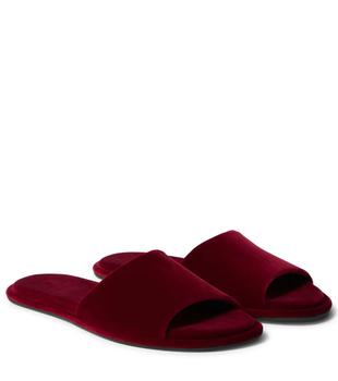 The Row | Canal velvet slides商品图片,