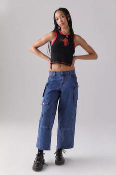 BDG衣服, BDG | BDG Isabel Extreme Cargo Jean - Indigo商品图片 5折×额外9.5折, 额外九五折