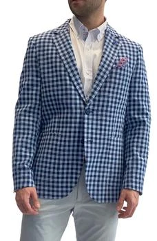 推荐Blue Textured Check Sportcoat商品