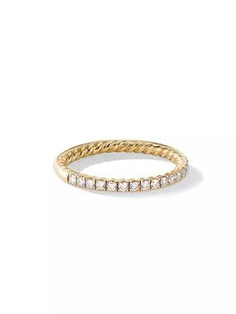 David Yurman | DY Eden Partway Band Ring in 18K Yellow Gold,商家Saks Fifth Avenue,价格¥12002