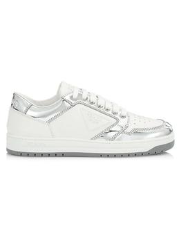 Prada | Downtown Leather Low-Top Sneakers商品图片,
