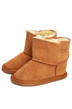 Vicenzo Leather包包, Eastern Counties Leather | Eastern Counties Leather Baby Frankie Rubber Sole Sheepskin Boots (Tan)商品图片 8.2折