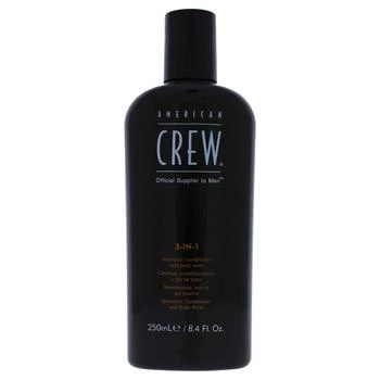 American Crew | 3 In 1 Shampoo, Conditioner & Body Wash by American Crew for Men - 8.4 oz Shampoo, Conditioner & Body Wash,商家Premium Outlets,价格¥149
