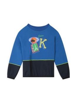 商品Kenzo | Little Boy's & Boy's Two Tone Logo Sweatshirt,商家Saks OFF 5TH,价格¥589图片