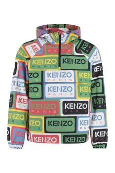 Kenzo | KENZO ALL-OVER LOGO RAINCOAT,商家Baltini,价格¥2766