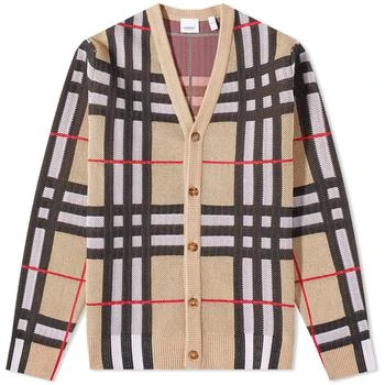 Burberry | Burberry Harriford Pique Check Cardigan 